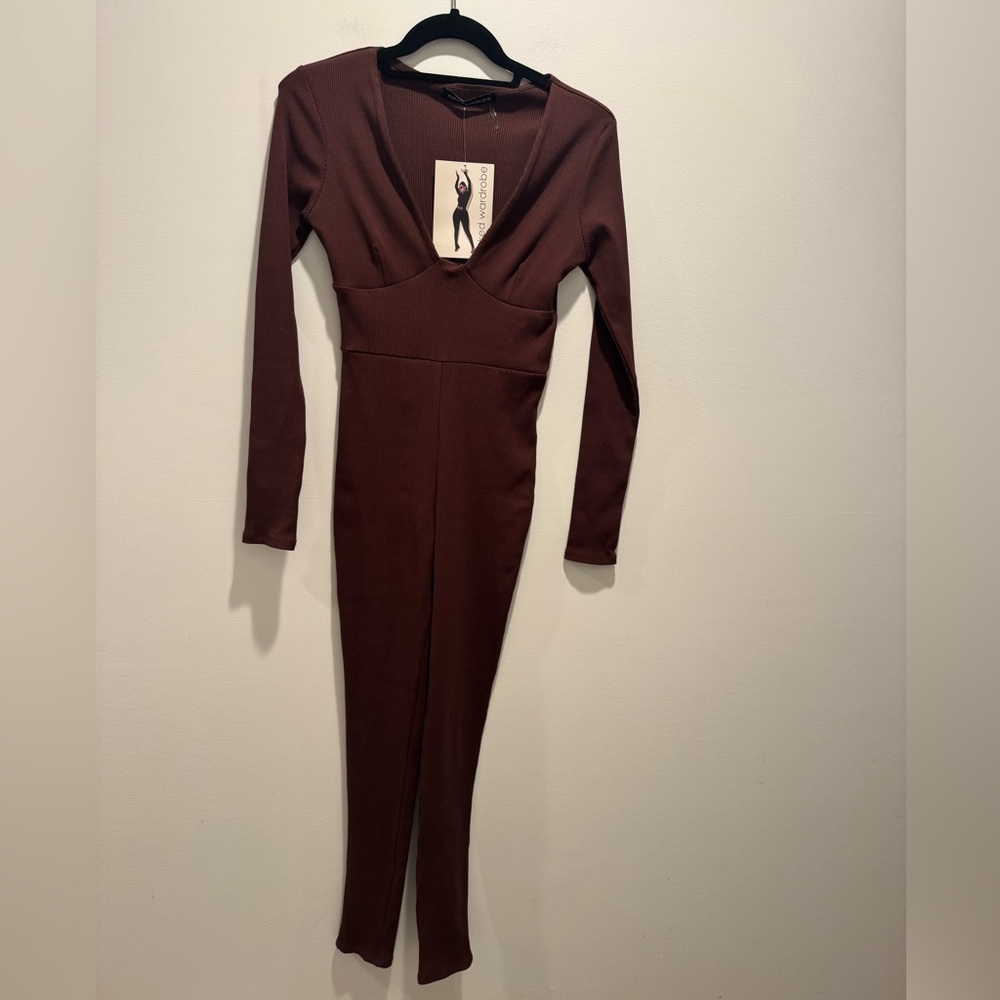 Naked Wardrobe "The Snatched Up" Bustier Jumpsuit